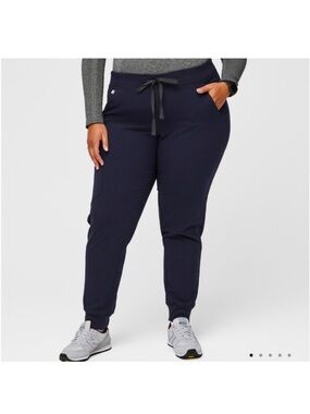 FIGS Technical Collection HW Zamora Jogger Scrub Pants Women's Size 2XL Navy